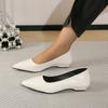 Ladies Shoes 2024 Fashion Slip On Women's Flats Elegant Office Flats Women Pointed Toe Shallow Low Heel Plus Size Shoes Female