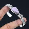 Womens Day Deal Pear Natural Purpurite Boho Bangle Bracelet 925 Sterling Silver