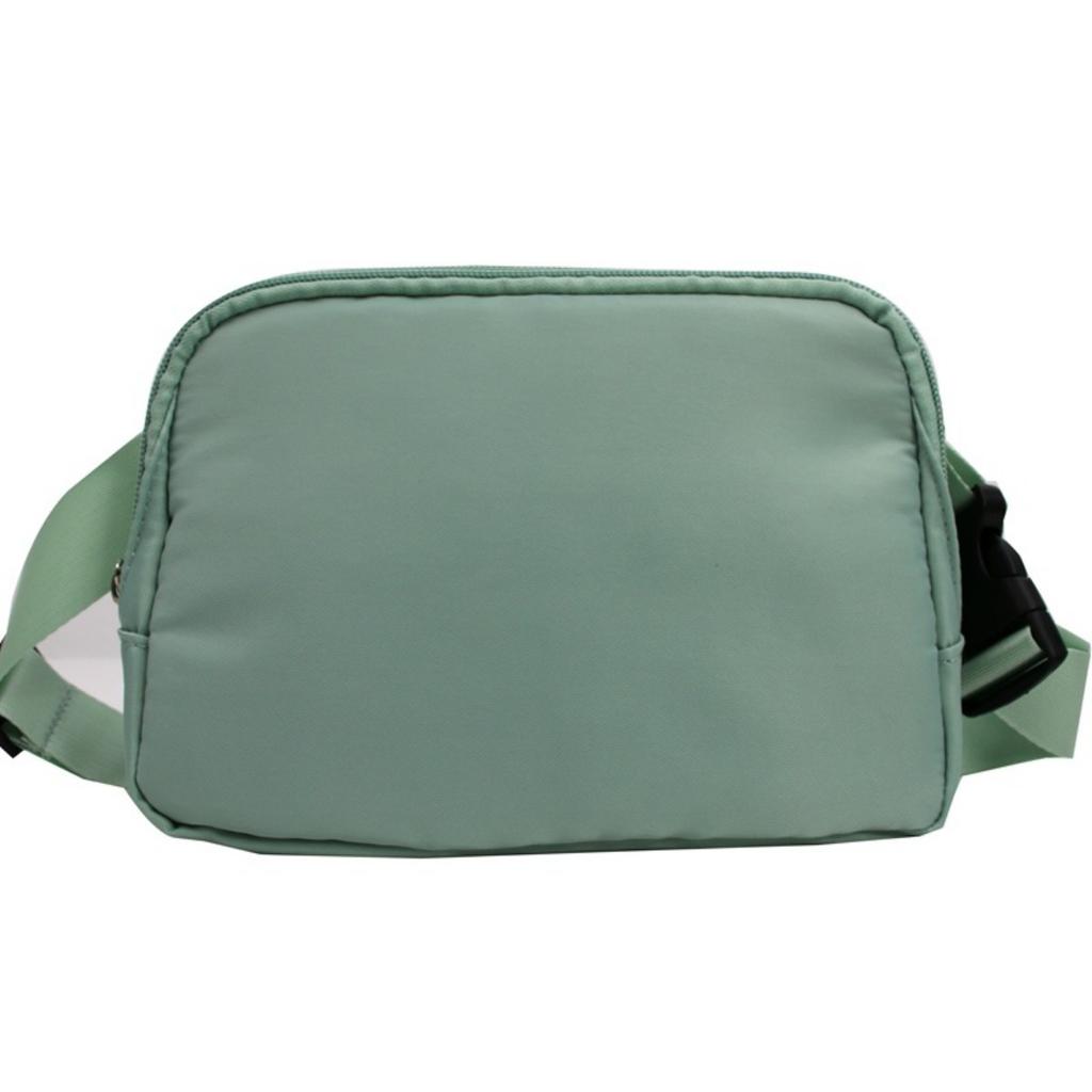 Bidirectional Zipper Waist Bag Nylon Multifunctional Women's Waist Belt Bag, Storage Bag, Adjustable Shoulder Strap Crossbody Bag, Small Bag