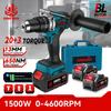 1500W Brushless Electric Impact Drill 20+3 Torque 3In1 Electric Screwdriver Hammer Drill Power Tools For Makita 18V Battery