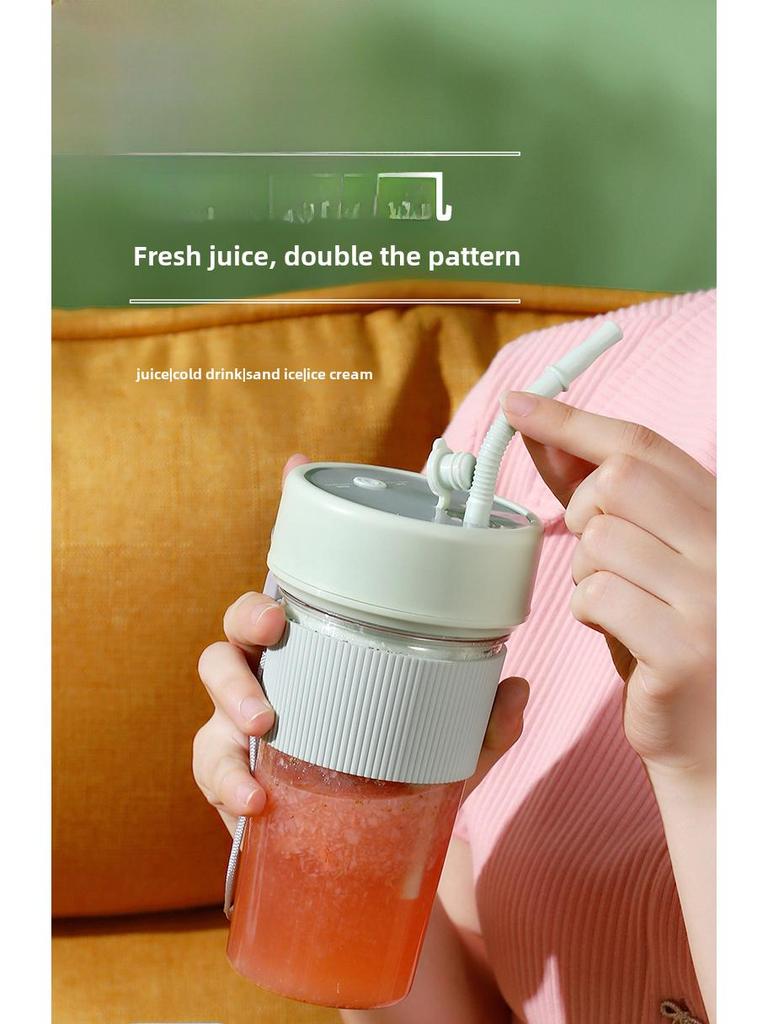 Portable Rechargeable Mini Juicer Cup - Household Multi-Function Wireless Blender