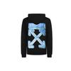 Off-White Marker Over Hoodie Black/Blue Men Tops OMBB037E20FLE0021045