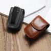 Portable Leather PU Glasses Case Belt Wearable Folding Glasses Storage Box