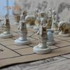 Vintage Chinese Terra Cotta Warriors Chess Game Collectibles Entertainment Gifts
