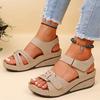 New Open Toe Fashion Women's Sandals Summer Soft Sexy Womens Sandals Wedge Buckle Women's Orthopedic Sandal Footwear Female