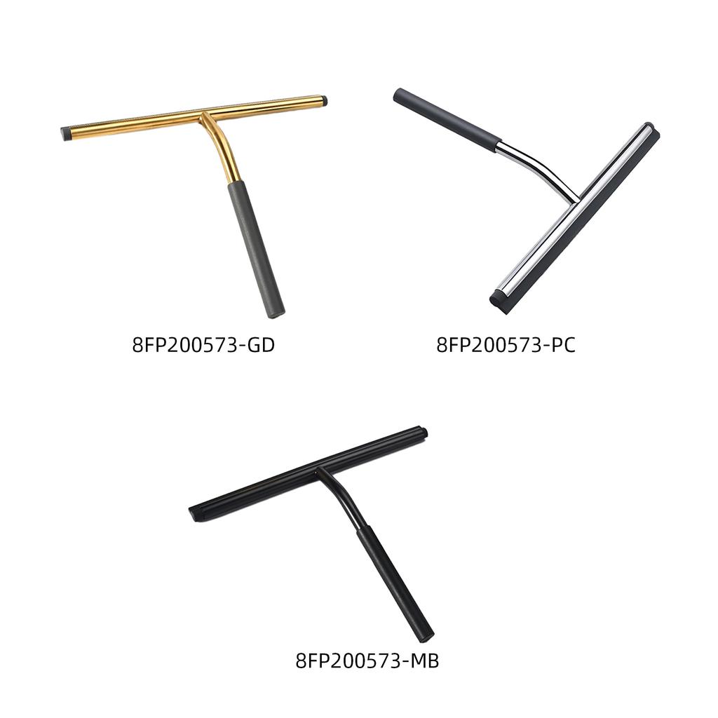 Household Cleaner Bathroom Scraping Shower Screen Window Cleaning Tool Scraper Squeegee Golden Stainless Steel Glass