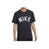 Primary Swoosh Letter Logo Print Pullover Short Sleeve T-Shirt Men T-Shirts Black FV9771-010