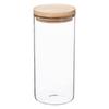 Glass and Wood Storage Jars with Airtight Lid Atmosphera - Airtight Jar 1.3 Litre