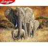 5d Diamond Painting Full Drill Round Animal Embroidery Cross Stitch Elephant
