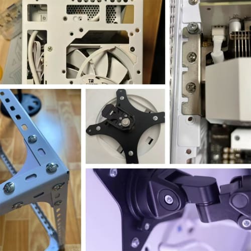 Pack of 10 M4*10mm Pan Head Machine Screws with Cross Recesses, Stainless Steel, Flat and Spring Washers, Fastener Bolts for DIY Tools, Electronics Re