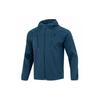 Recover Spliced Sports Solid Hooded Jacket Men Outerwear Royal-Blue 1357473-413