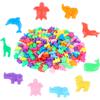200 Pcs Mixed Animal Shaped Beads Colorful Marine And Jungle Animal Spacer Beads