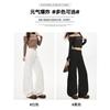 Yiyu High-waisted Jeans Women's New Small High-waisted Straight Jeans Wide-leg Jeans Extended Drag