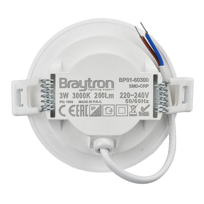 Spot LED extra plat 3W 6500K IP40