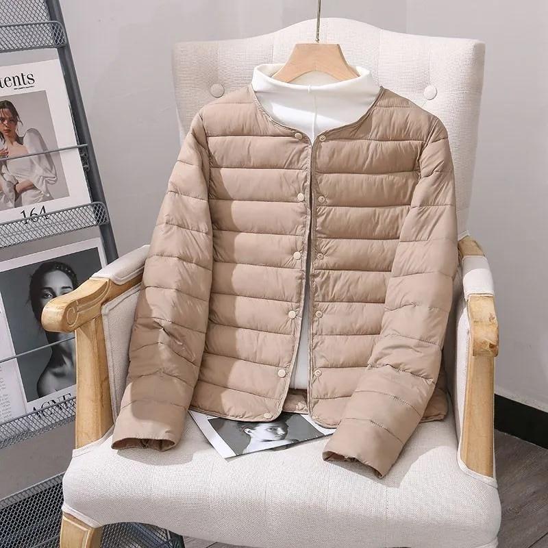 Women's Winter Plus Sizes Slim Warm Padded Jacket Light and Comfortable Short Tops Thin Loose Female Outerwear