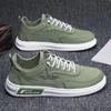 Canvas Shoes Man Summer Breathable Men Casual Shoe Lace-Up Lightweight Flat Shoes For Men Non-Slip Wear-Resistant Sport Sneakers