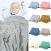 Baby Knitted Newborn Swaddle Wrap Stroller Blankets Soft Infant Bedding Quilt