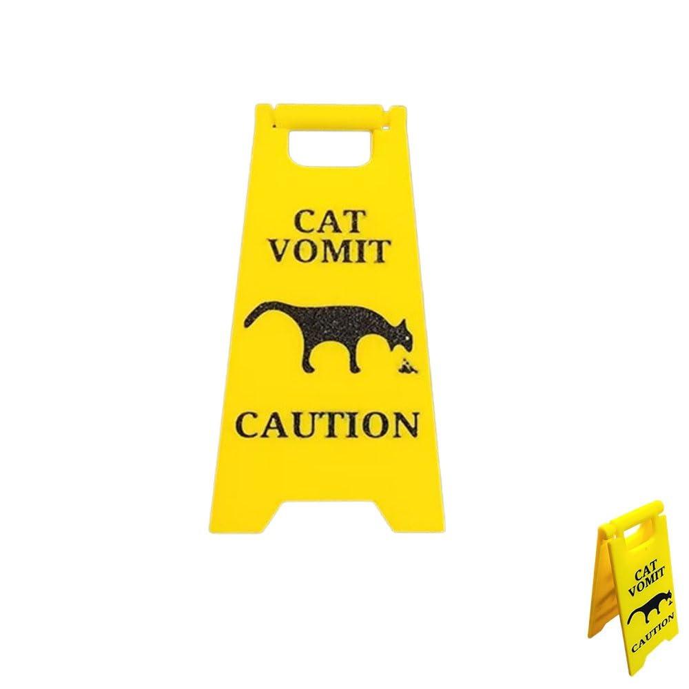 Funny Dog Vomit Sign Gift Warning Sign Fashion Cat Vomit Sign