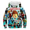 2025 New Roblox Cartoon Printing 3D Hoodie Boys and Girls Long Sleeve Sweatshirt Spring and Autumn Casual Hoodie 4-14 Years