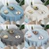 Cotton Table Cloths Nordic Tea Coffee Tablecloths Round Table Cover for Round Table Wedding Party Decorations