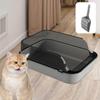 Open Top Cat Litter Box Anti Splash Cat Sandbox Pet Accessories Cat Bedpan  Home