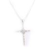 Les Trésors De Lily [J9199] - Designer Silver 'Cross' Necklace