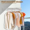 Wall Mounted Folding Drying Rack Stainless Steel Laundry Drying Rack Invisible Wall Mount Clothes Drying Rack Easy To Use