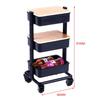 With Wheel 1:12 Dollhouse Trolley Plastic Storage Shelf Model  Kitchen Furniture Accessories