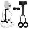 Samcos SM Restraints Eye Mask with Collar and Back Cuffs Both Hands Adult SM Cosplay 2-Piece Set, Restrained, Unisex, Toys, (Black)