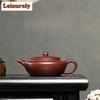 240ml Luxury Yixing Purple Clay Teapots Famous Master Handmade Bian Pot Raw Ore Purple Mud Kettle Chinese Zisha Tea Set Craft