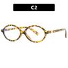 Nerd Glasses Frame Oval Small Frame Female Zhang Yuanying Same Plain Flat Glasses Anti-Blue Light Glasses Frame Tide