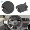 Car Accessories Steering Wheel Cover Trim Black Suede Leather For BMW 3 5 Series E46 2000-2004 E39 X5 E53 Z3 E36 2000 2001
