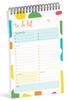 Inkdotpot To Do List Notepad – 6” X 9” Paper Stationery, Colorful To Do List Spiral Notepad Daily Checklist-(50 Sheets)