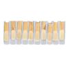 10Pcs Bb Clarinet Reeds Strength 2.5 Thinner Tip Clarinet Reeds Replacement for Beginners