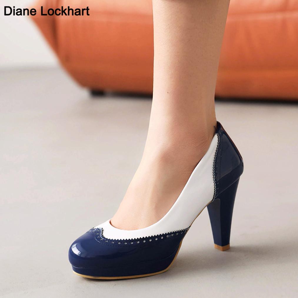 Fashion Shoes Women Black Pumps 2025 Spring Casual Shoes Female High Heels White Red Pink Blue Weding Shoes Plus Size 32-43 Pumps