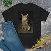 Cigarette Kitten Funny Smoking Cat Meme Stupid Brainrot T-Shirt Cute Kitty Dad Graphic Outfit Unisex's Fashion Y2k Humor Saying Tee
