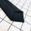 Retro Solid Color Silky Narrow Necktie School Uniform Zipper Pre-Tied Arrow Tie