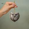 Owl Ornament Love Heart Shape Couple Owl Hanging Decoration 2D Acrylic Xmas Tree Ornament for Valentine's Day Home Decor