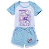 Kids Summer Sport T-Shirt And Shorts 2 Piece Outfit Tracksuit Set Short Sleeve Print Crop Tops With Clothing Set