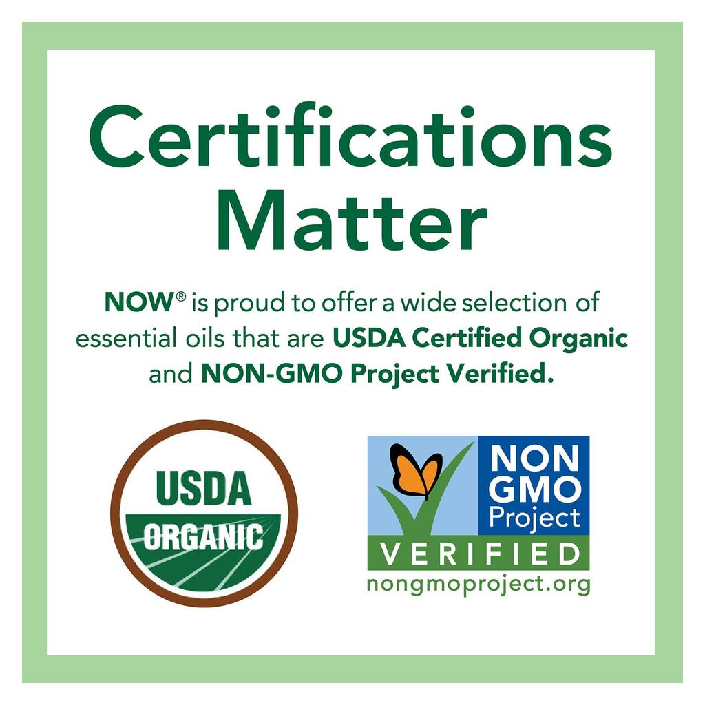 Now Foods Organic Essential Oil, Tea Tree, 1 Fl Oz (30 Ml)