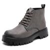 Martin Boots Men's 2025 Winter New Thick-soled 6-hole British Style Trend Warm High-top Leather Boots Velvet Short Boots