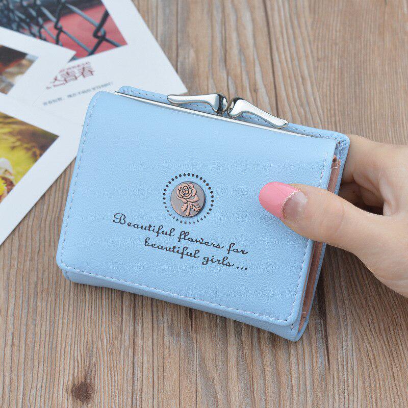 Leather Women Wallets Hasp Small Wallets Female Short Coin Purses Money Credit Card Holders Clutch Bags