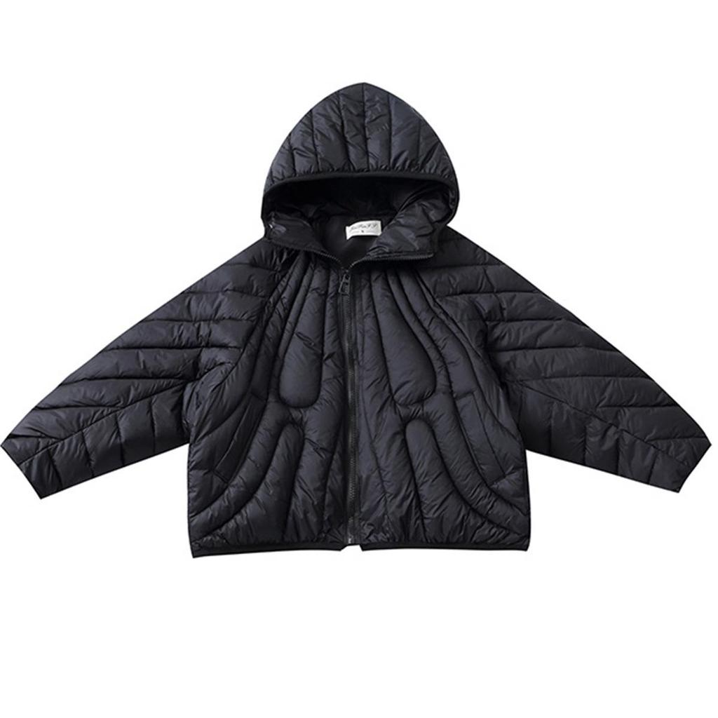 Girls' Solid Color Winter Coat 2024 – Simple, Thick Cotton for Small To Medium Children