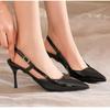 New Brand Plus Size 34-42 Women Heeled Sandals Retro Rome High Heels Shoes Women High Heel INS Leather Buckle Pumps Mules