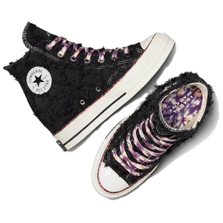 Isabel Marant X Converse Chuck 70 Internal Wedge High Raven Women Sneakers Black Egret Red A10223C