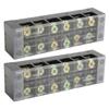 Terminal Strip Block Large Current Easy Wiring Ground Circuit Terminal Block 600V 60A 6 Positions