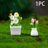 1PC Simulation Potted Plants New Dollhouse Mini Flowerpot Potted For Green Plant In Pot Doll House Furniture Home Decor
