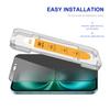 For iPhone 16 Plus Anti-Spy Film ENKAY HAT PRINCE Silk Printing Tempered Glass Screen Protector with Installation Tool