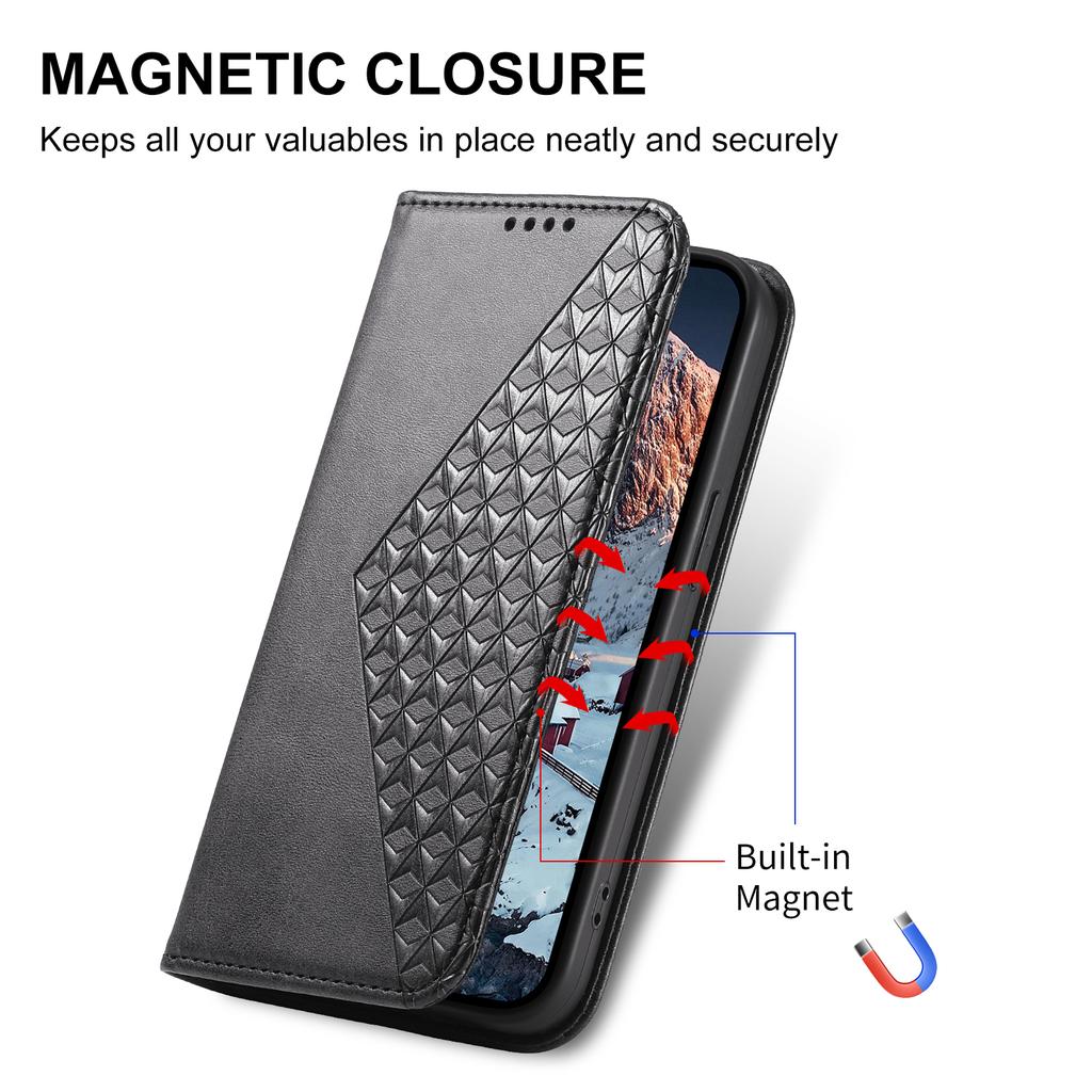 For Samsung Galaxy A17 5G Case Calf Texture PU Leather Wallet Phone Cover with Wrist Strap