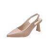 2024 New Fashion Solid Color Pointed Toe Women's Single Shoes High Heels Temperament Versatile Professional Women's Shoes